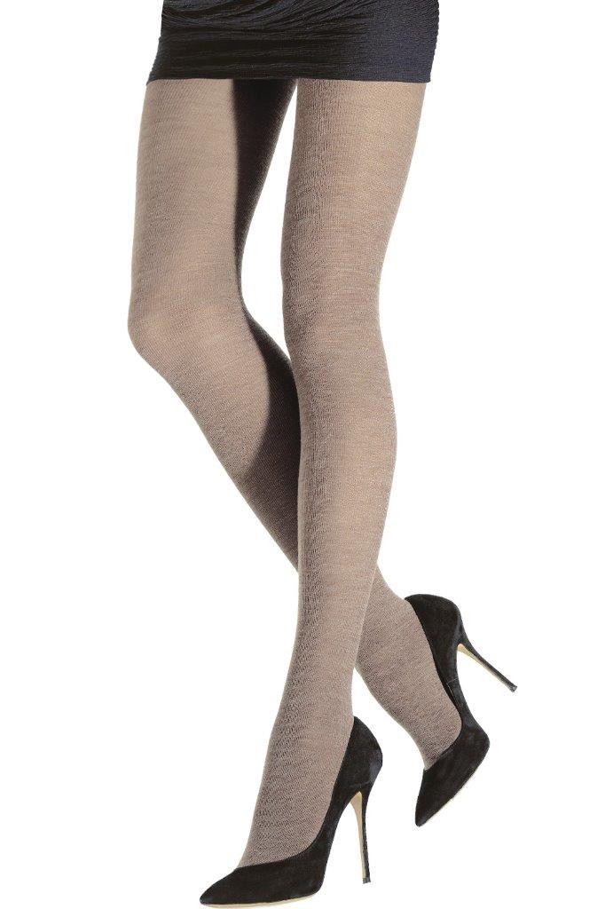 beige wool tights