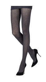 RIBBED VISCOSE/CASHMERE TIGHTS