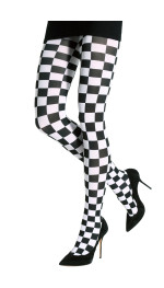 TWO TONED CHESS TIGHTS