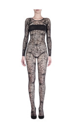 SPIDERWEB BODYSUIT WITH COVER UP BAND