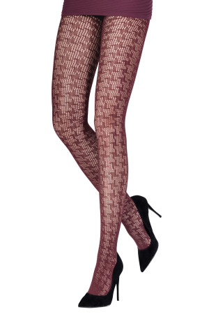 HOUNDSTOOTH OPENWORK TIGHTS