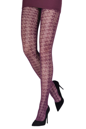 HOUNDSTOOTH OPENWORK TIGHTS