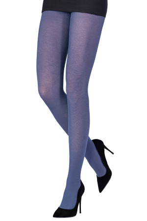 RIBBED VISCOSE/CASHMERE TIGHTS