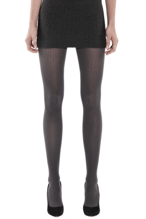 RIBBED VISCOSE/CASHMERE TIGHTS