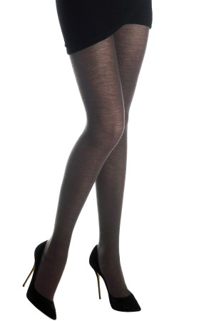 Wool Pantyhose in Black