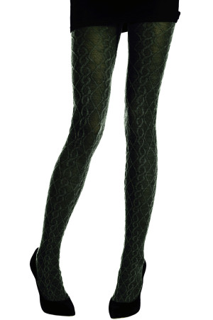 MERINO WOOL CABLES TIGHTS