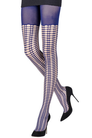 ILLUSION OVERKNEE GRID TIGHTS