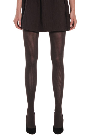 RIBBED VISCOSE/CASHMERE TIGHTS
